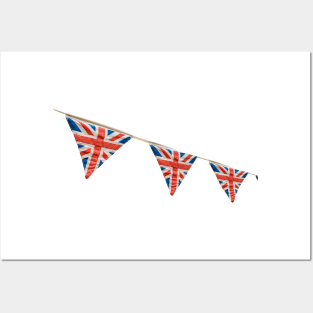 British Flag Bunting Posters and Art